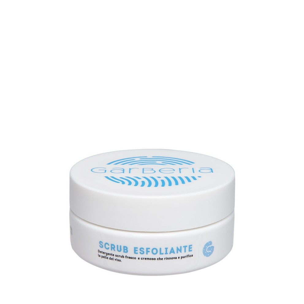 Scrub esfoliante detergente fresco e cremoso che rinnova e purifica la pelle del viso.